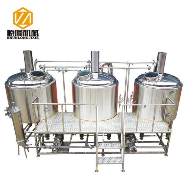 Bright Color Stainless Steel 1000Lbeer Brewing Equipment , Micro Beer Brewery