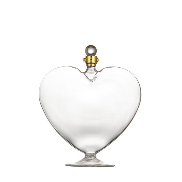 Buy cheap Lead Free Screw Cap Heart Shaped Glass Wine Bottles from wholesalers
