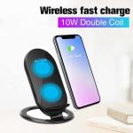 Buy cheap Vertical wireless charging 7.5W fast wireless charger for IPHONE X mobile phone from wholesalers