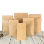 Kraft Paper Flat Bottom 750g Resealable Dog Food Bag