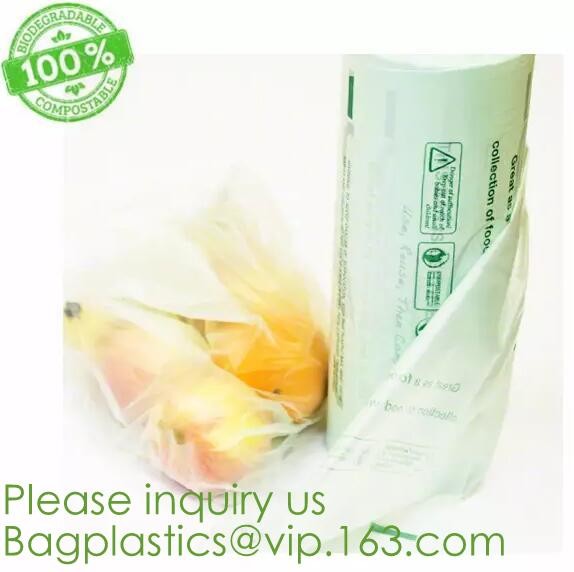 100% Eco-friendly Material Certified PLA Compostable Bag,Corn Starch T Shirt Bag Meet EN13432 BPI Biodegradable And Comp