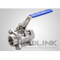 Buy cheap 3-piece Stainless Steel Ball Valve BSP Socket-weld SS304 SS316 Locking Device product