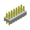 Buy cheap Pin Header Connector 1.27mm Serise Dual Row Straight Type 2*2PIN To 2*50PIN SQ0.40mm from wholesalers