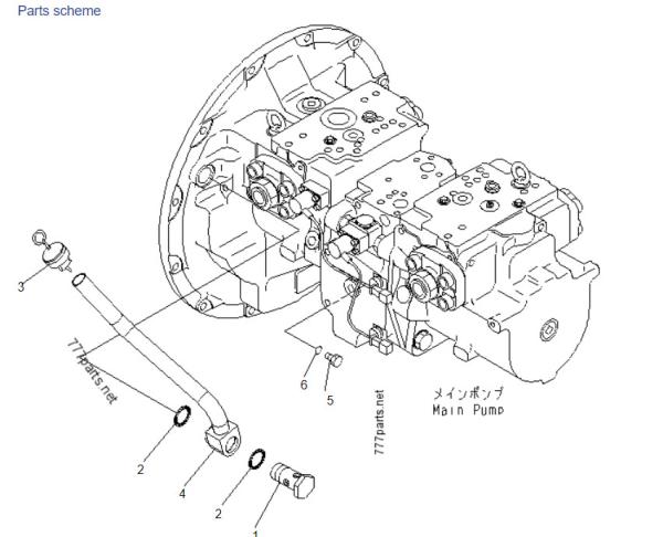 Buy cheap Komatsu PC400-7 708-2H-00022 708-2H-00450 708-2H-00460 Hydraulic Main Pump For Mini Excavator Parts from wholesalers