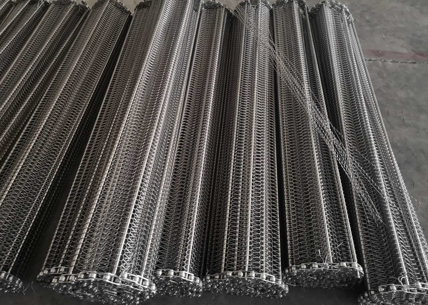 304L Stainless Mesh Conveyor Wire Belt 380V 400MM Width