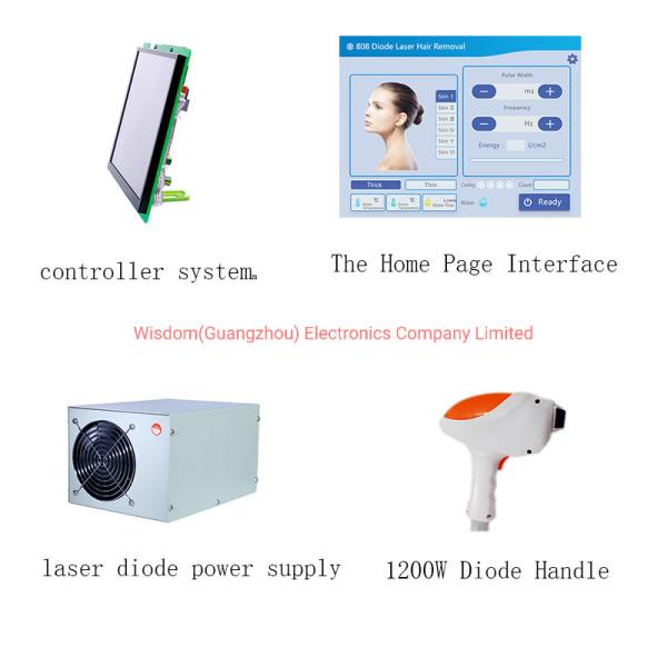 Buy cheap Control System IPL Spare Parts Diode Power Supply 1200W 808nm Hair Removal Handle from wholesalers