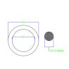 Buy cheap 6.99mm Diameter O Shaped Rubber Seal Ring Black NBR70 Hardness AS568 Standard from wholesalers
