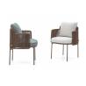 Buy cheap Classic Designed 60cm Width 75cm Height Rattan Garden Dining Chairs Stacking from wholesalers