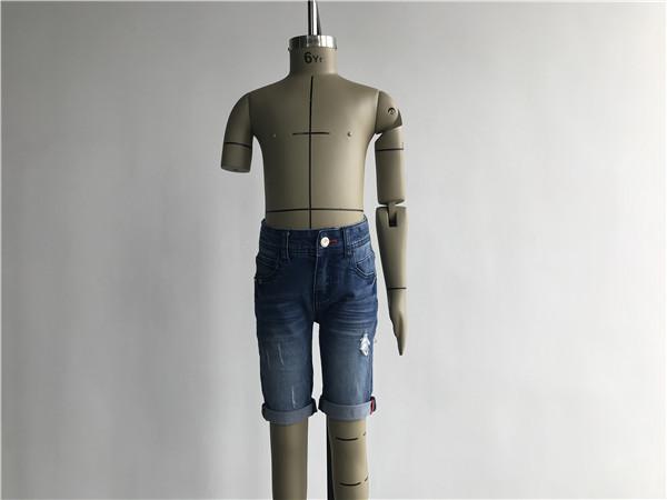 Buy cheap High Fashion Medium Wash Denim Jeans , Boys Ripped Denim Shorts TW78602 TW78603 from wholesalers