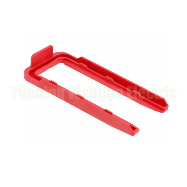 Buy cheap 1718328-1 Red buckle HOUSINGS male Connector Flange lock catch from wholesalers