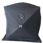 147*147*165CM Ice Shelter Ventilated Black 150D Polyester For Outdoors Camping