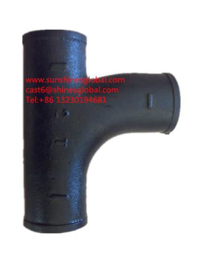 Buy cheap ASTM A888 Cast Iron No Hub Fitings/CISPI301 Cast Iron Hubless Fittings from wholesalers