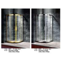 Buy cheap Stainless Steel Frame Shower Door Enclosures Multi Color Sector Shape Anti product