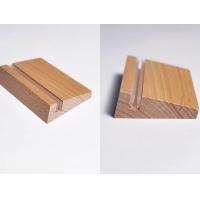 Buy cheap Bevel Wood Base Acrylic Poster Holder Acrylic Document Holder Acrylic Signage Holders product