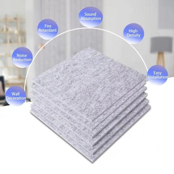 Buy cheap Flame Retardant PET Acoustic Panels 8mm 20mm Soundproof Wall Panels from wholesalers
