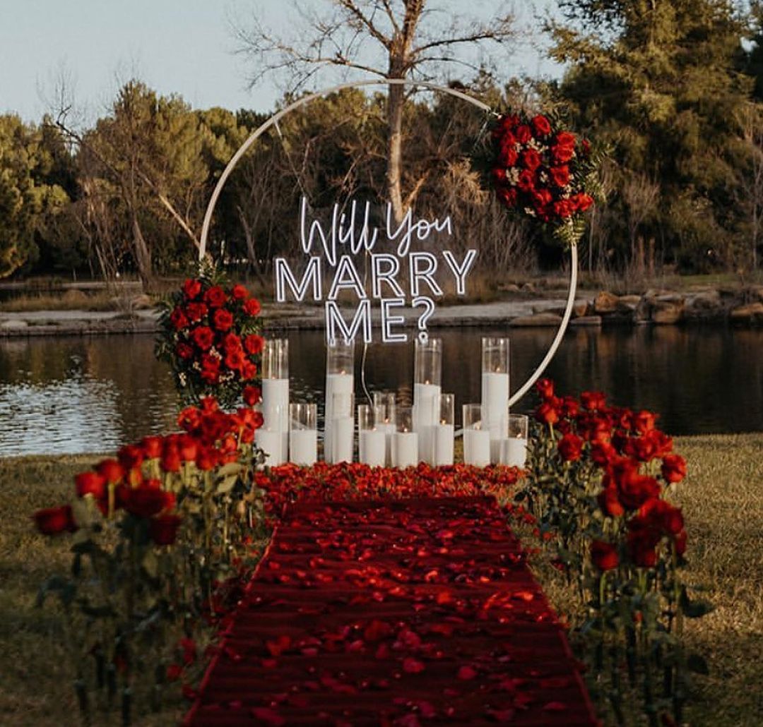 Wedding Marquee Light Up Letters Neon Sign For Custom Decoration