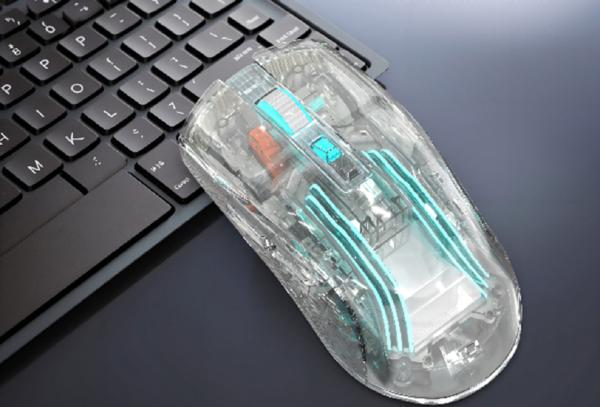 Ergonomic 7-Key Gaming Mouse 1200-3200DPI Rainbow Backlight for Office Students