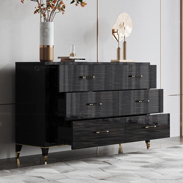 Buy cheap Home Decorating SS Console Table Sideboard Living Room With 6 Drawers from wholesalers