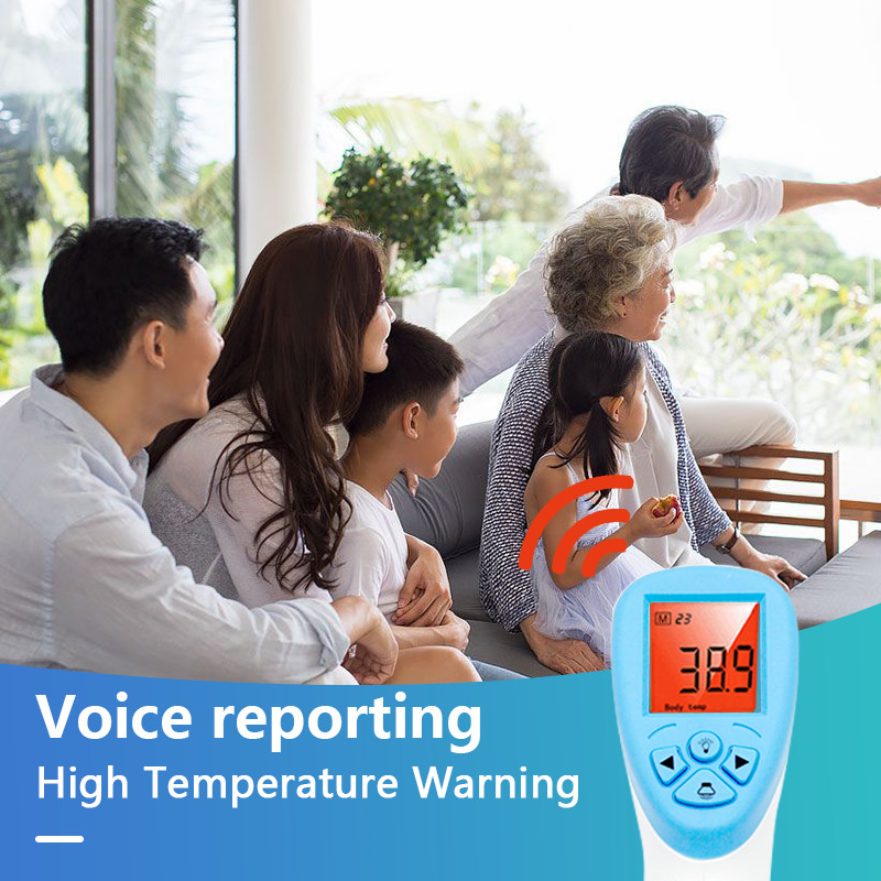 HT808 Backlit LCD Display Thermometer Portable Without Voice Reporting