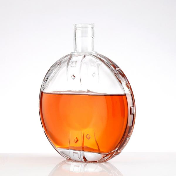 Buy cheap Hot Stamping Surface Handling 700ml 750 Ml Luxury Brandy Glass Bottle Spirits Bottle from wholesalers