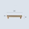 Buy cheap Furniture Morden Solid Brass Cabinet Handles Hardware Cabinet Pulls from wholesalers