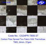 Buy cheap Ultra Thin Carbon Fiber Fabric 12K T800 Wide 37GSM Carbon Fiber Spread Tow from wholesalers