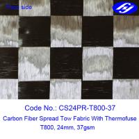 Buy cheap Ultra Thin Carbon Fiber Fabric 12K T800 Wide 37GSM Carbon Fiber Spread Tow product