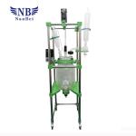 Buy cheap 10L Lab Chemical Vacuum Double Layer Mixing Glass Reacor from wholesalers