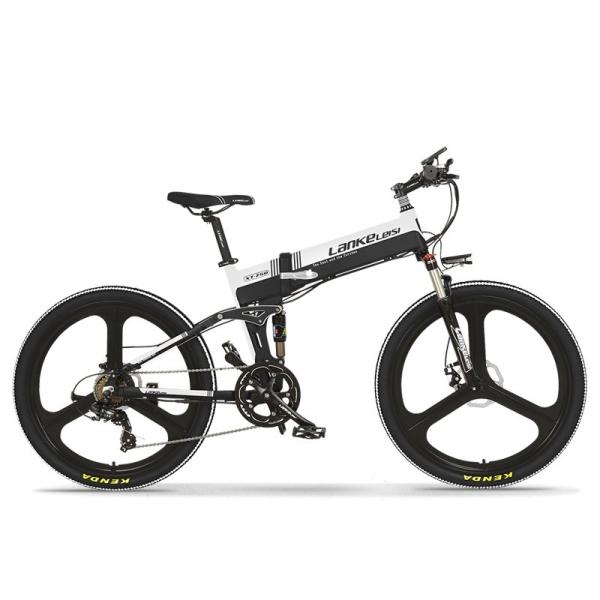 Buy cheap 26 Inch Lankeleisi Folding Electric Mountain Bike With 400W 10AH L G Battery from wholesalers