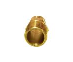 1/2" X 1/2" Brass Hex Nipple , 250F Npt Male Thread Brass Fittings Connector