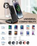Magnetic Personalized Electronic Gifts 3 In 1 Magsafe Desk Charger 15W Wireless