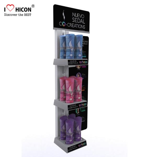 Buy cheap Cosmetic Marketing Display Fixture Free Standing Shampoo Display Stands from wholesalers