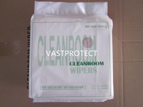 Buy cheap Non-Waterproof 9X9 Inches Antistatic Agents Cellulose Polyester Cleanroom Paper Wipers from wholesalers