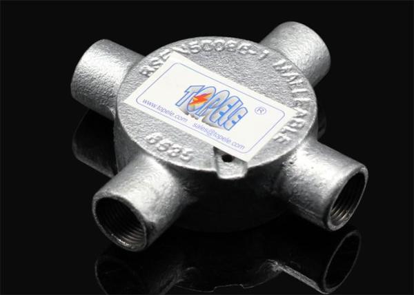 Buy cheap 3/4”or 1” Channel Inspection Elbow Tee Circular malleable iron Junction Box For Rigid Conduit from wholesalers
