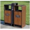 Buy cheap OHSAS18001 120L Outdoor Wooden Trash Can For Park School from wholesalers