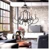 Buy cheap Wood slat Iron chandelier for Farmhouse Bedroom Lighting (WH-CI-71) from wholesalers