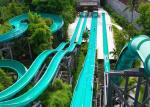 Outdoor Speed Water Slide Aqua Water Park Swimming Pool Commercial Slide Blue