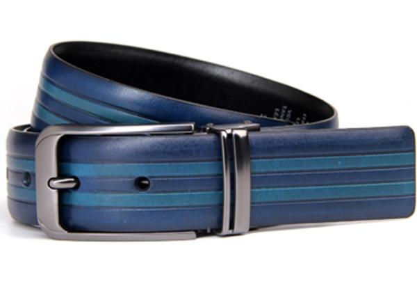 Buy cheap Fashionable Embossed Leather Belt With Double Color Width 3.3cm from wholesalers