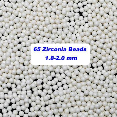 Buy cheap 4.0g/Cm3 Zirconium Silicate Balls 65 Beads Milling Media 1.4 - 1.6mm For Paint from wholesalers