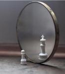Long Service Life Modern Decorative Wall Mirror Glass with Beveled Edge and