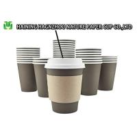 Buy cheap 16 Oz White Compostable Paper Coffee Cups No Smell Food Packaging Grade product