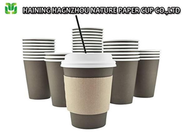 Buy cheap 16 Oz White Compostable Paper Coffee Cups No Smell Food Packaging Grade from wholesalers