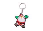 Cartoon Embossed Soft PVC Keyring For Advertising Normal Size 50mm
