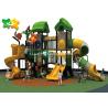 Buy cheap Robust Plastic Outdoor Slide Playset , Fiberglass Playground Slide Forest Theme Design from wholesalers