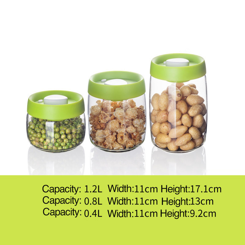 Watertight Compressed Air Glass Storage Jars Manually Pressed