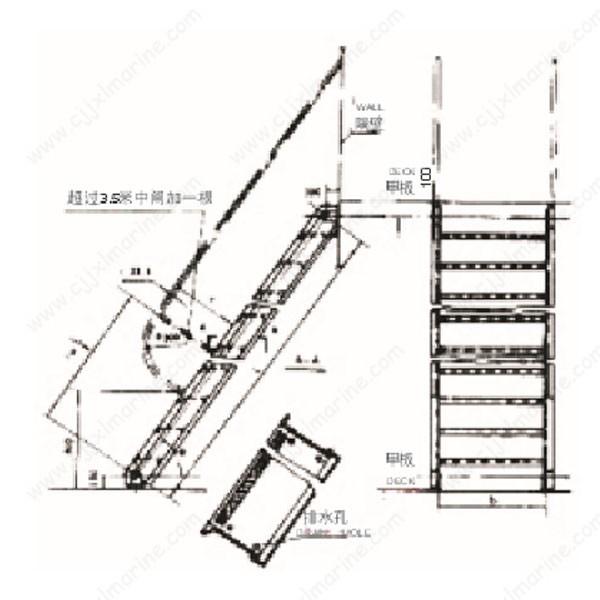 Buy cheap Marine Engine Room Inclined Ladder from wholesalers