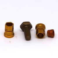 Buy cheap Milling CNC Brass Parts Black Oxide Coating Brass Connector Bolts product