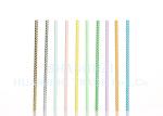 Buy cheap Food Safe Rainbow Striped Paper Straws Thin 0.24 Inches Outer Diameter from wholesalers
