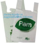 Plant Based Biodegradable Die Cut Handle Food Packaging Compostable Plastic Bag,