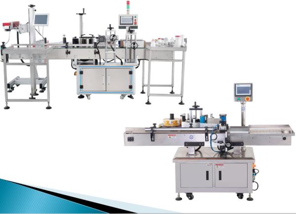 Buy cheap Two Sides 0.8Mpa Vertical Round Bottle Labeling Machine from wholesalers